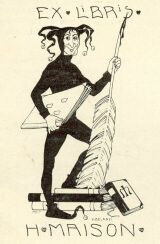EX-LIBRIS BELÁNYI VIKTOR RAJZA