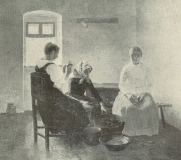 KRUMPLITISZTOGATÓK. 1889 CSÓK ISTVÁN FESTMÉNYE