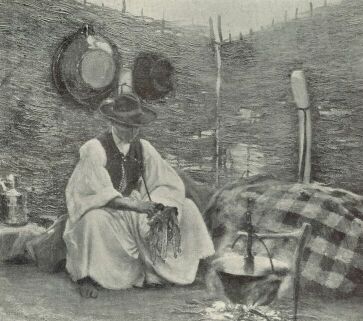 BUGACI PÁSZTOR. 1900 CSÓK ISTVÁN FESTMÉNYE