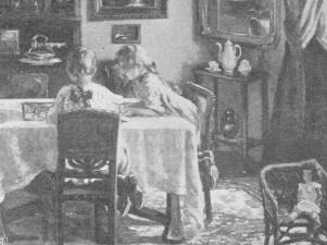 INTÉRIEUR EDVI-ILLÉS ÖDÖN FESTMÉNYE A SZENT-GYÖRGY-CÉH XVIII. AUKCIÓJÁBÓL