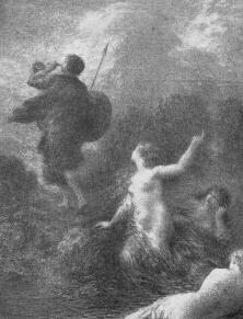 SIEGFRIED ÉS A RAJNAI SELLŐK FANTIN-LATOUR KŐNYOMATA A MAJOVSZKY-GYÜJTEMÉNYBŐL SZÉPMŰVÉSZETI MÚZEUM