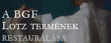 A BGF Lotz termének restaurálása