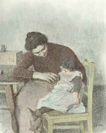 REGGEL GLATZ OSZK�R  PASZTELLRAJZA