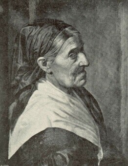 ÖREG ASSZONY 1845 ZICHY MIHÁLY OLAJFESTMÉNYE