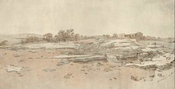 JERUZS�LEM K�RNY�KE. 1857 LIGETI ANTAL RAJZA A SZ�PM�V�SZETI M�ZEUM GRAFIKAI KI�LL�T�S�B�L