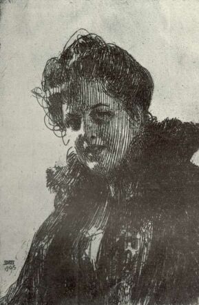 GRANBERG ASSZONY ANDERS ZORN RÉZKARCA