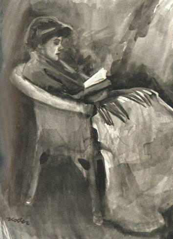 TANULM�NY K�BER LEO AKVARELLJE