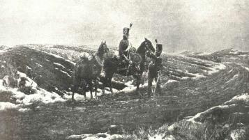 MÁRIA TERÉZIA-HUSZÁROK PATAKY LÁSZLÓ FESTMÉNYE. 1903 A KIRÁLY TULAJDONA