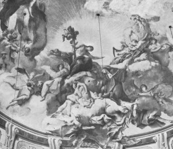 SZENT ERZS�BET APOTHEOZISA A POZSONYI SZT. ERZS�BET TEMPLOMBAN LEV� KUPOLAFESTM�NY R�SZLETE