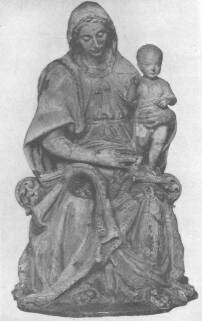 10. �BRA. GIOVANNI DELLA ROBBIA: M�RI�NAK �S A GYERMEKNEK FEH�R M�ZAS CSOPORTJA. (A GYERMEK FEJE MODERN MUNKA.) �LETNAGYS�G�N�L NAGYOBB.