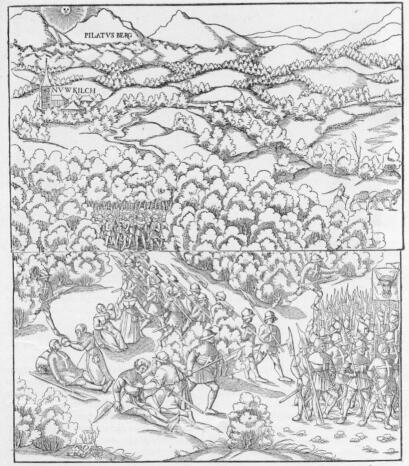 A SEMPACHI CSATA 1386-BAN DEUTSCH HANS RUDOLF MANUEL FAMETSZETE (XVI. SZÁZAD)