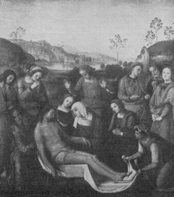 PIETA PIETRO PERUGINO FESTMÉNYE FIRENZE, PITTI