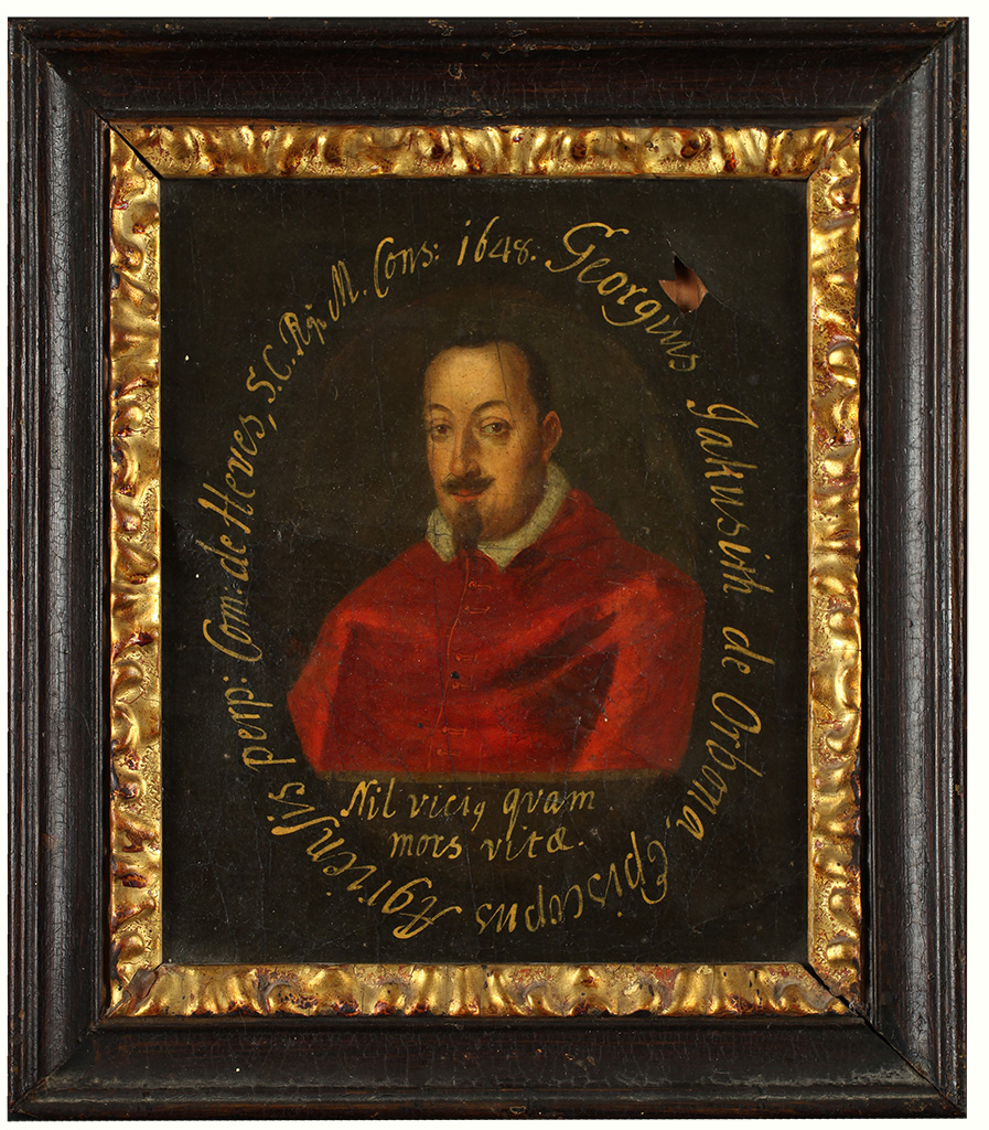Ismeretlen festő: Jakusits György püspök portréja, 1652 után
