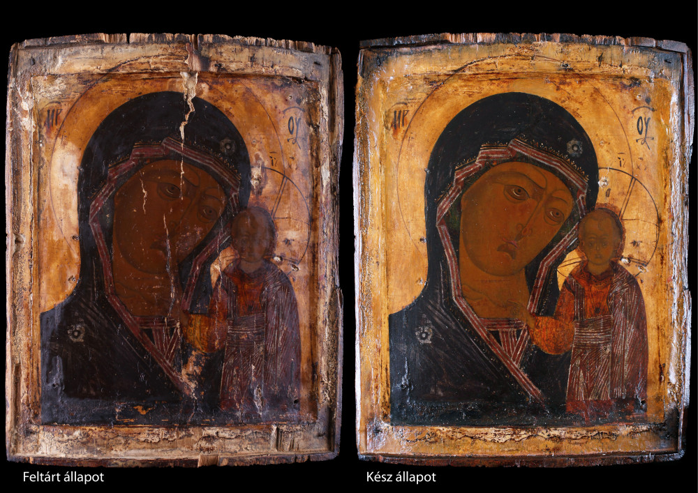 Orosz ikonfestő: Kazányi Istenszülő, 18. sz. első fele (?)