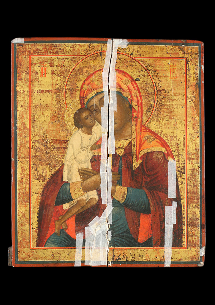Ismeretlen ikonfestő: Az Istenszülő az „Elveszettek megmentője”, 19. század közepe (?)