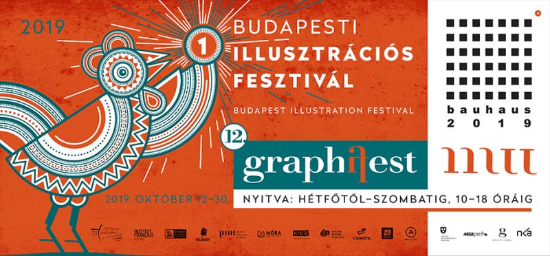 Első Budapesti Illusztrációs Fesztivál pályázati anyagának kiállítása, olasz illusztrátorok reprezentatív tárlata és a MATT Bauhaus tárlata