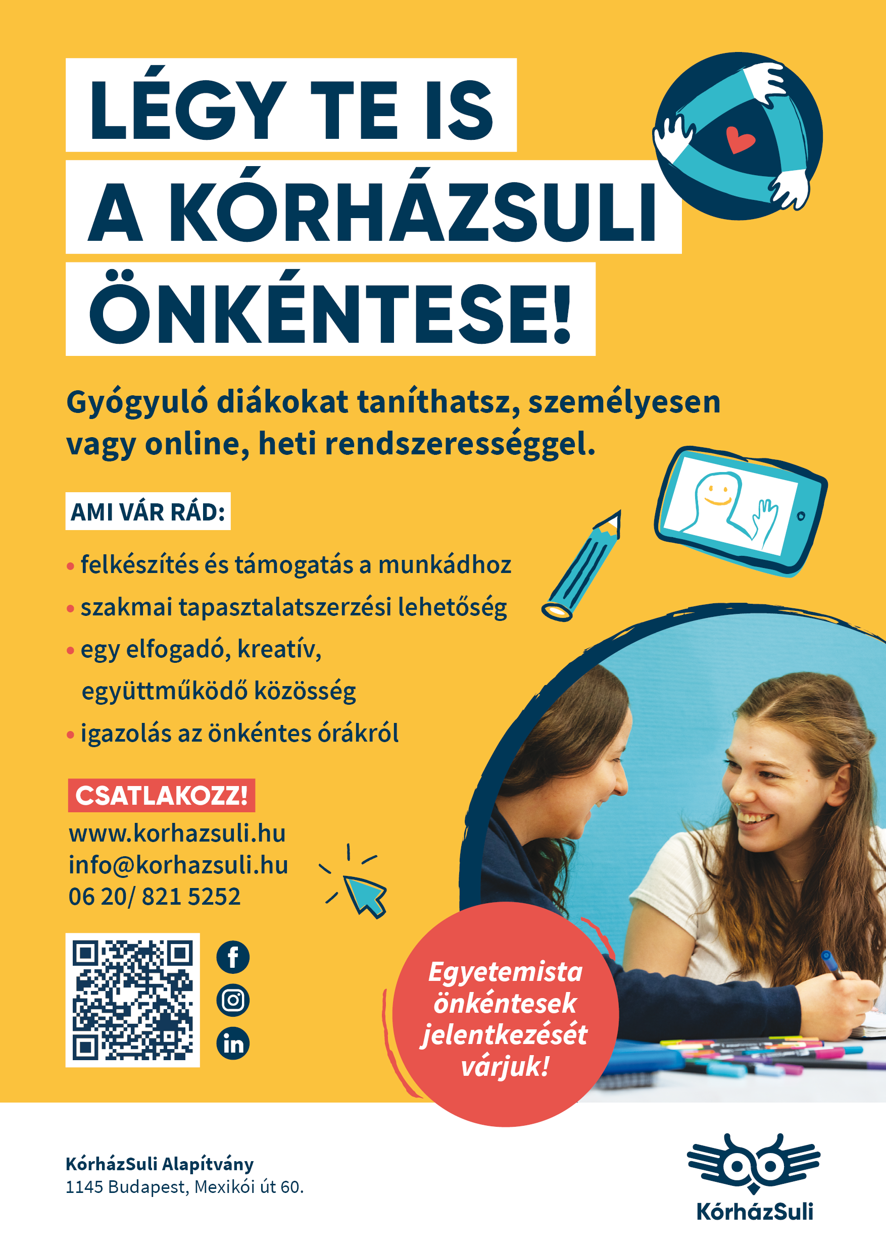 KórházSuli – Önkénteskedj nálunk!