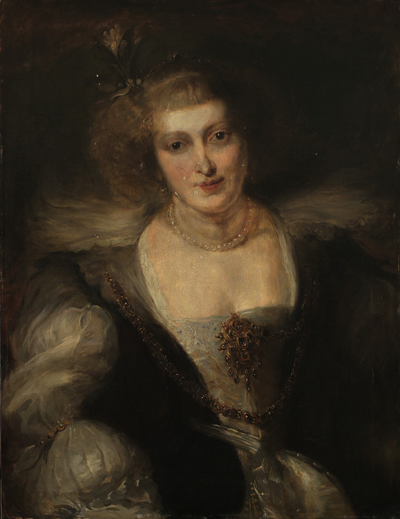 Kardos Gyula: Női portré (Rubens: Helena Fourment portréjának másolata), 1885