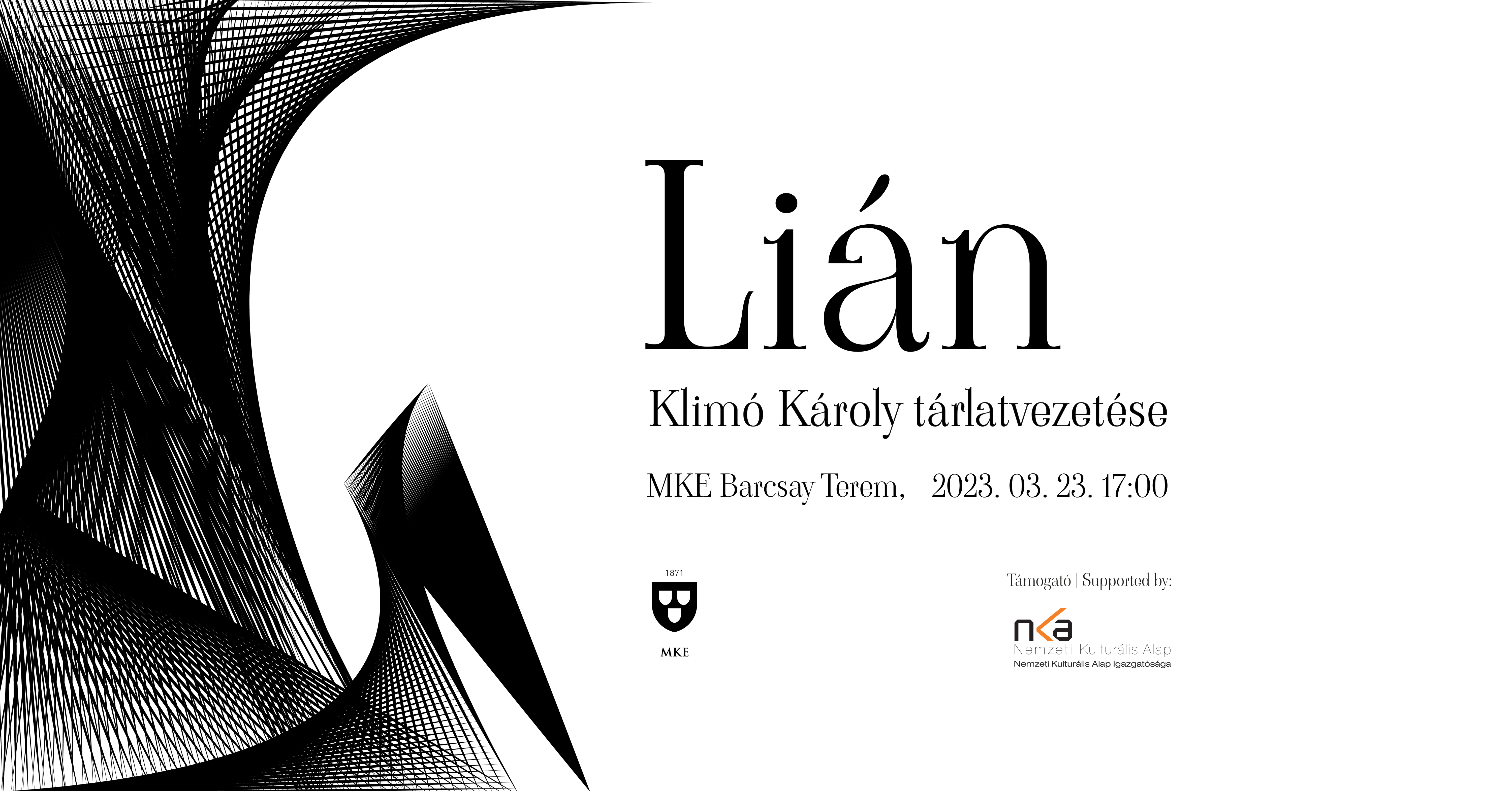 Lián – Klimó Károly tárlatvezetése