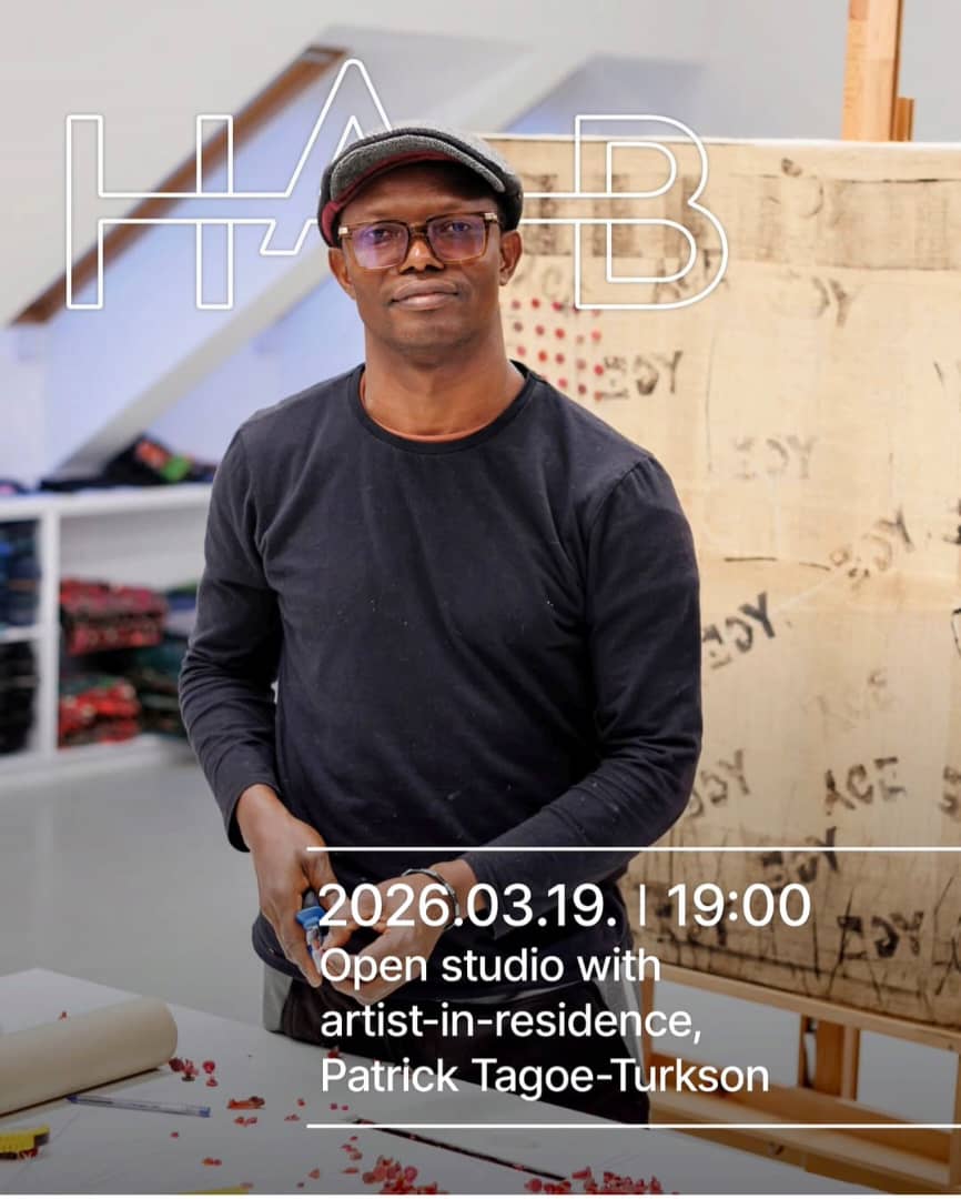 Patrick Tagoe-Turkson, a Guest Professor from HUFA is holding an Open Studio at HAB