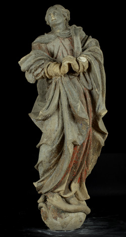 Ismeretlen mester: Krisztina téri barokk Immaculata szobor, 1702 körül