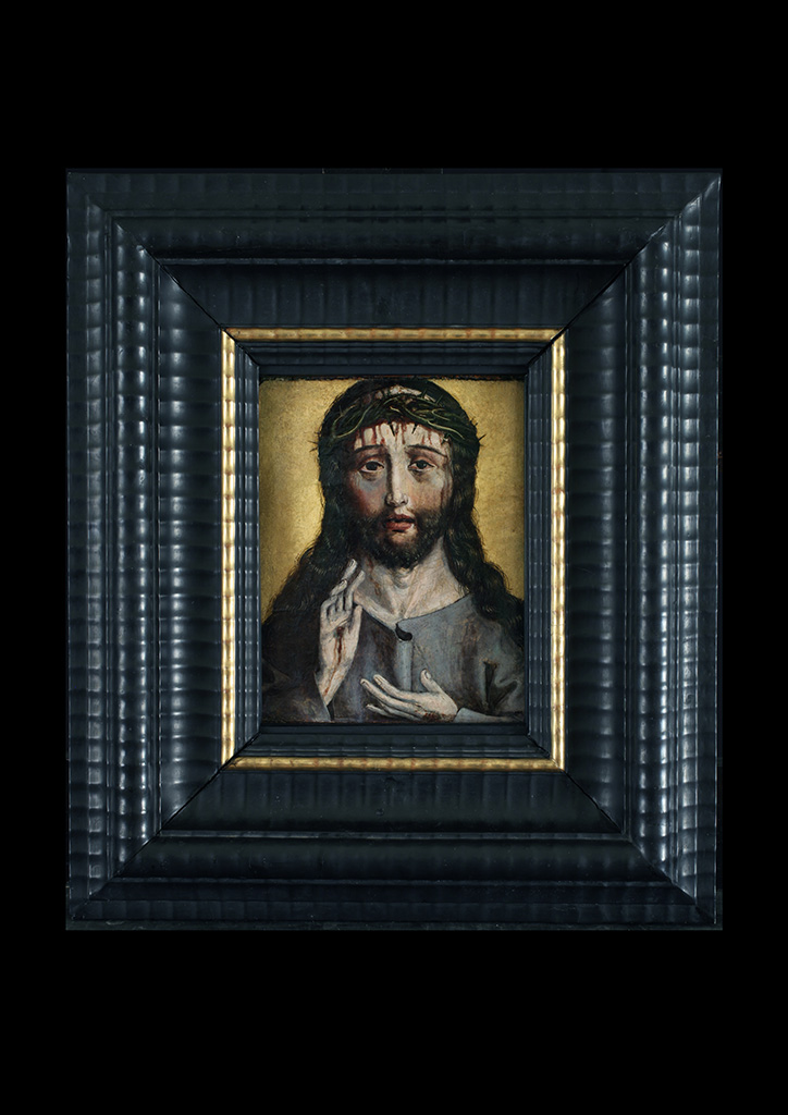 Németalföldi festő: Áldó Krisztus mellképe, 1500 k.